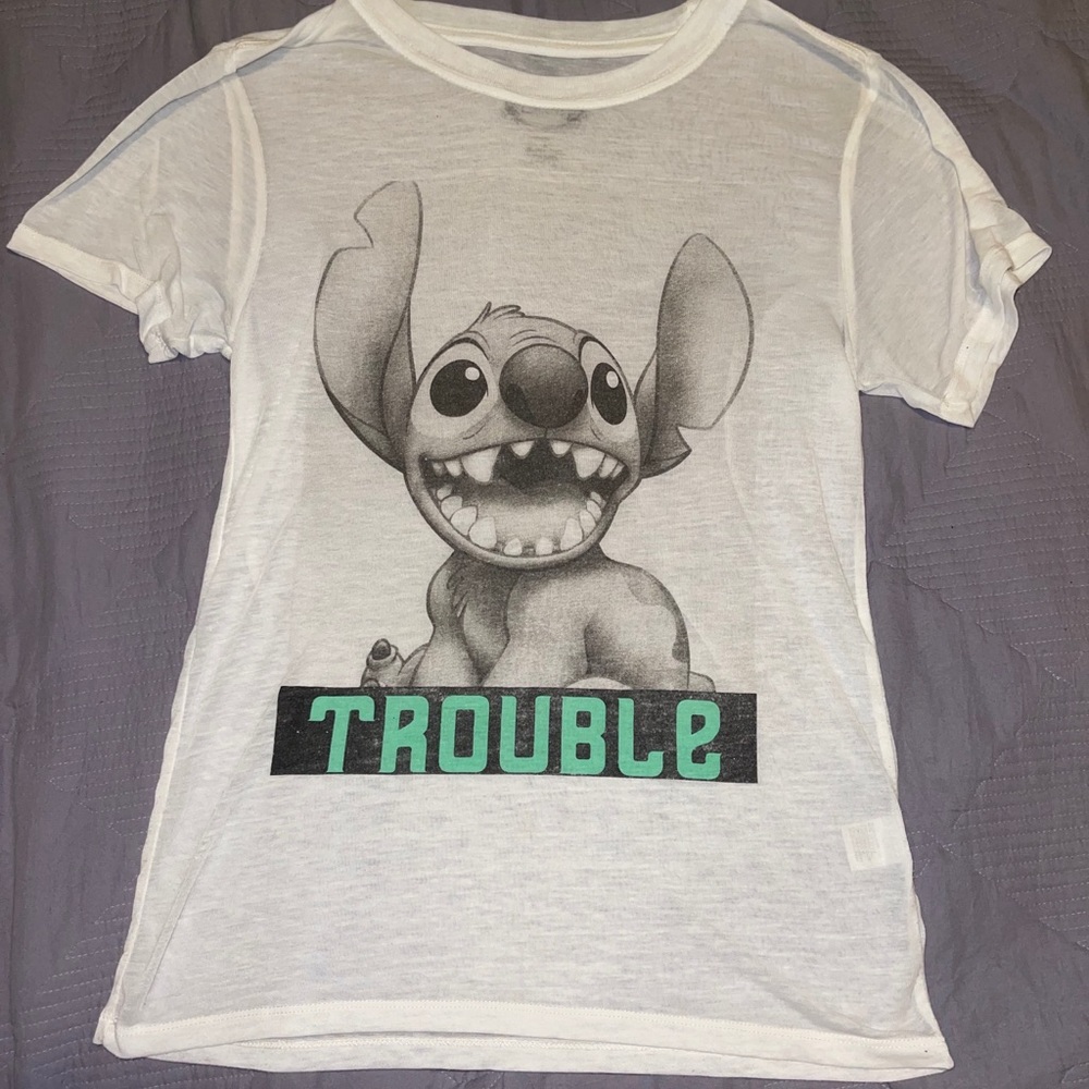 A cute see through T shirt.